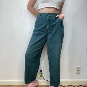 Vintage Teal Corduroy Jeans
